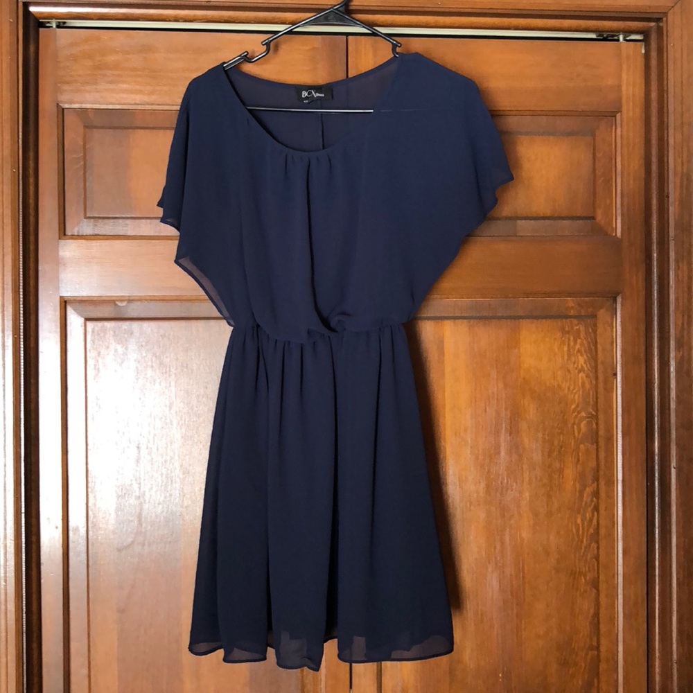 Blue sheer dress